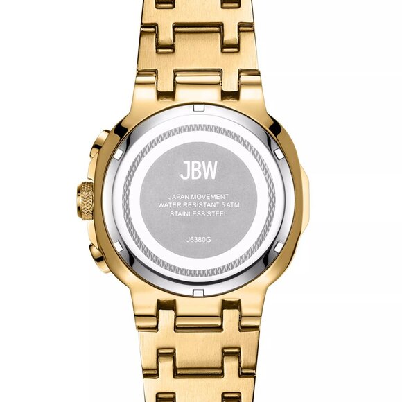 Jbw Men's Heist Multifunction 18K Gold Plated Stainless Steel Watch, 45mm - Picture 5 of 5